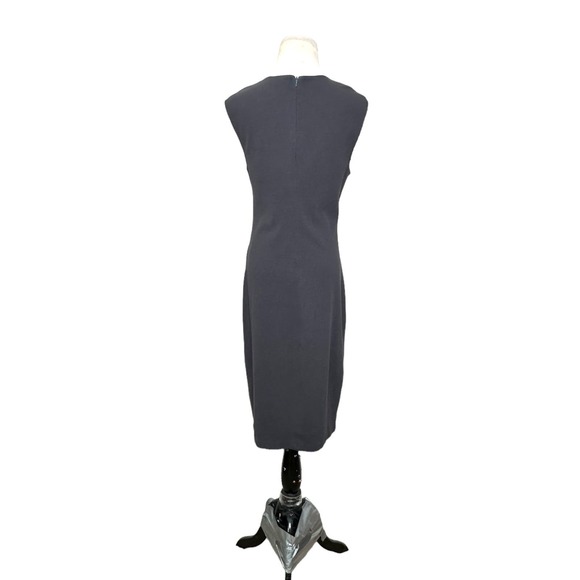 Vince gray sleeveless v neck knee length sheath dress size 10 - Picture 12 of 14